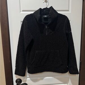 Spyder Black Sherpa| Quarter Zip| Fleece Jacket